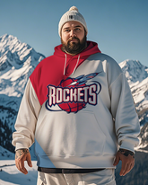 Sweat à capuche grande taille pour homme Houston Rockets